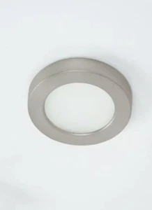WAC Lighting HR-LED90-30-BN 3.5 Inch 5W 1 LED 3000K 90 CRI SILVER Button Light - Picture 1 of 2