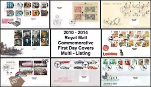 2010-2014 GB Royal Mail Gedenkmünze FDC Ersttagsbriefe - mehrere Angebote - Bild 1 von 193