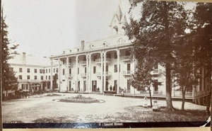 Antike Foto Kabinett Karte Lorbeer Haus Catskills Loeffler Tompkinsville NY - Bild 1 von 3