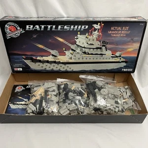 Mega Bloks 1999 Pro-Builder Collector Series Battleship #9760 - Incomplete - Picture 1 of 14