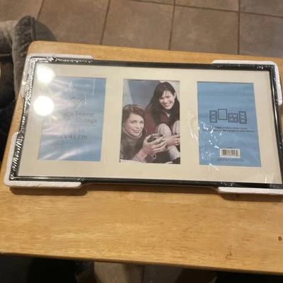 Marco de fotos collage de apertura múltiple Pinnacle tiene capacidad para 3 fotos 4x6 Foto 1 de 3