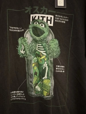 Camiseta Kith x Sesame Street “Oscar The Grouch” Negra Vintage Talla Mediana Nueva 🔥 Foto 1 de 4