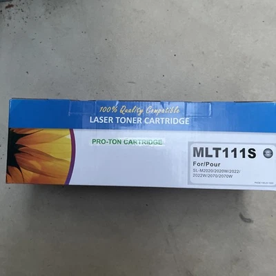 Black Toner Cartridge MLT111S For Samsung M2020 M2026W M2070 M2070W G33 - Image 1 of 3