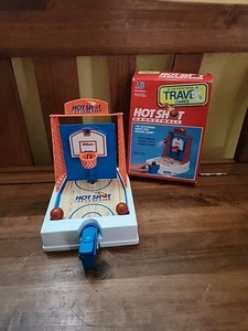 Vintage Milton Bradley Travel Hot Shot Basketball Game Complete With Box TESTED - Picture 1 of 6