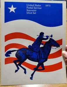 Vintage 1973 United States Postal Service Souvenir Mint Set Mini Album - Picture 1 of 11
