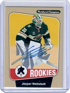 2024-25 Parkhurst Champions Jesper Wallstadt Autokarte Minnesota Wild - Bild 1 von 2