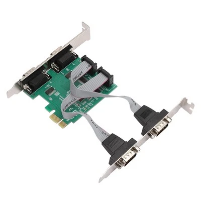 Expansion Card Adapter Converter PCI E RS232 4 Port Serial Port 2.5Gb S Full BEA - Image 1 of 4