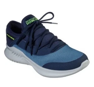Skechers Go Run Mens Size US 12 Blue Grey Comfort Runners Shoes New✅ - Picture 1 of 11