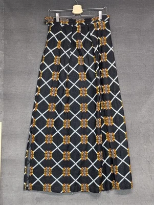 Maxi Falda Retro Tejida Beeline Moda Boho Mod Hippy Terrosa De Colección Talla 16 Foto 1 de 4