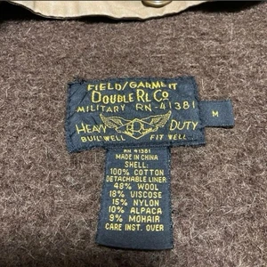 Double RL Military Trench Coat Alpaca Liner Vintage Cotton Size L Japan - Picture 1 of 10