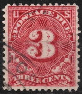 #J33 YT:T24 1895 3¢ US POSTAGE DUE - Picture 1 of 2