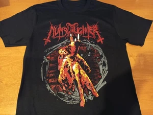 T-shirt esagonale NUNSLAUGHTER manica corta cotone unisex dalla S alla 5XL DA165 - Foto 1 di 3