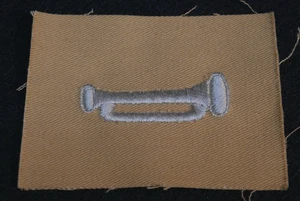 Pre-WWI USMC Marine Corps Bugler Sleeve Cuff Rating Service Patch, Khaki - Rare - Picture 1 of 2