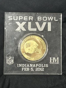 Super Bowl XLV 24k Gold Flashed Game Coin Encapsulated MINT - Picture 1 of 5