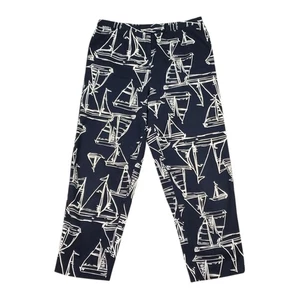 Vintage Talbots Damenhose 10 Petite marineblau maritim Segelboot Freizeit gerade  - Bild 1 von 13