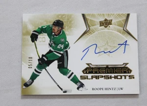 2022-23 Upper Deck Premier Slapshots Roope Hintz #PSA-RH Auto JL3 Gold NM /10 - Bild 1 von 5