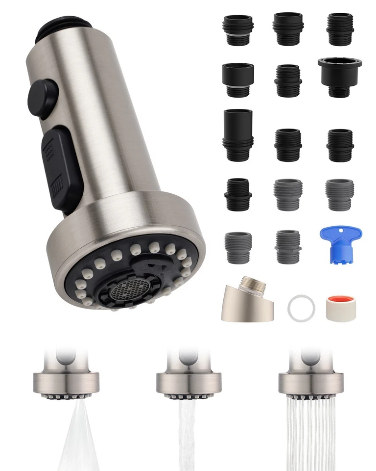 Repuesto de cabezal de grifo de cocina extraíble, boquilla de cabezal rociador de grifo de fregadero Foto 1 de 1