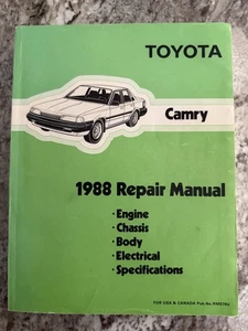 1988 Toyota Camry Repair Manual OEM Factory Service Book FSM - Picture 1 of 3