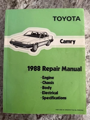 1988 Toyota Camry Repair Manual OEM Factory Service Book FSM - Image 1 of 3