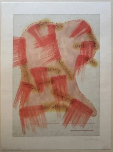 Franz Erhard Walther, Feld entwickelt Sprache I, Siebdruck, 2003, handsigniert - Picture 1 of 1