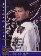 2001-02 BAP Memorabilia Chicago Sun Times Sapphire #129 Jaromir Jagr