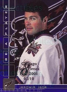 2001-02 BAP Memorabilia Chicago Sun Times Sapphire #129 Jaromir Jagr