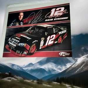 David Stremme Penske Auto Signed Hero Card Nascar Racing - Picture 1 of 3