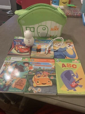 Leap Frog Tag Jr Set With Case and 6 Books!! Nice and Clean Tested And Working - Image 1 of 2