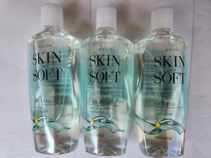 3 AVON SKIN SO SOFT ORIGINAL BATH OIL 16.9 FL OZ EACH SOFTEN YOUR SKIN  MADE USA - Picture 1 of 3