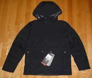 Spyder Boys Goose Down Garrison Jacket Black HydroWeb L Large 14 16 NWT $199 - Picture 1 of 7