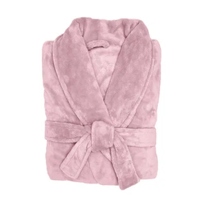 Bambury M/L 122cm Microplush Unisex/Mens/Womens Adult Soft Plush Bath Robe Blush - Picture 1 of 3