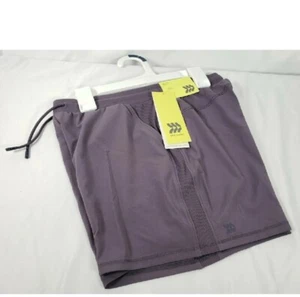💜ALL IN MOTION Girl's Activewear Mid Rise Shorts Raspberry Purple Size Large - Picture 1 of 3