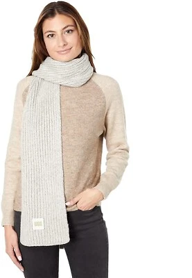 Bufanda gruesa tejida acanalada UGG para mujer, gris claro, talla única Foto 1 de 2