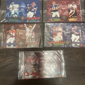 1993 NFL UPPER DECK SUPER BOWL SHOWDOWNS SERIES COMPLETE SET 1-5 VINTAGE QB - Picture 1 of 6