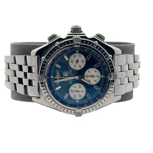 BEAUTIFUL 44MM BREITLING CROSSWIND SPECIAL CHRONOGRAPH. WITH RARE BLUE DIAL. - Picture 1 of 11