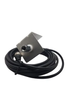 Opek AM-403 Stainless Steel Antenna L Bracket w/ 3/8x24T Coax Cable Assembly - Picture 1 of 3