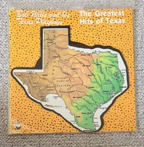 BOB WILLS & HIS TEXAS PLAYBOYS-GREATEST HITS OF TEXAS-SHAPED PICTURE DISC-EX.CON - Picture 1 of 3