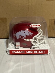 Arkansas Razorbacks NCAA Riddell Speed Red Mini Helmet - Picture 1 of 4