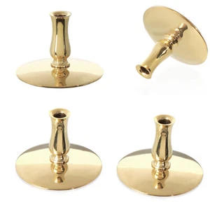 4x Kerzenhalter Messing Kerzenständer Dünne Altarkerzen Bis Ø6,7mm Hochzeit 6731 - Bild 1 von 2