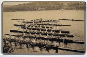 Antikes Kimball Foto von Ruderern in New Hampshire um 1900 - Bild 1 von 6