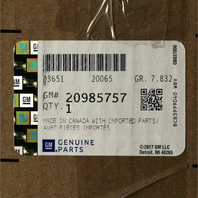 Tapa de parachoques delantero genuino GM 2007-2013 Chevrolet GMC Silverado 1500 20985757 Foto 1 de 4