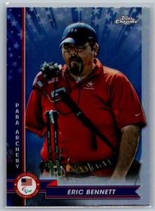 2024 Topps Chrome US Olympics #99 Eric Bennett Para Archery Olympic Card - Picture 1 of 2