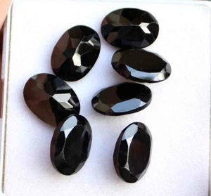 Autentico Spinello Nero Naturale AAA Ovale Taglio Sfaccettato Pietre Sciolte 10*14 mm 52,60 Ct - Foto 1 di 2