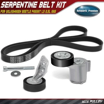 3x Serpentine Belt Drive Component Kit for Volkswagen Beetle Passat L5 2.5L GAS - Image 1 of 4