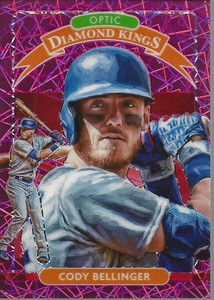 2020 Donruss Optic Pink Velocity #3 Cody Bellinger DK /199 - NM-MT