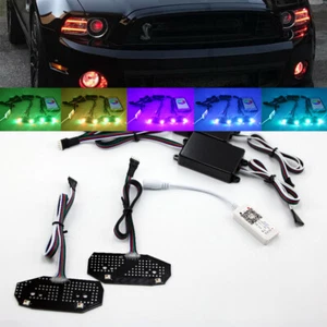 Faro cambiante LED RGBW multicolor acento DRL para Ford Mustang 2013-2014 - Imagen 1 de 11