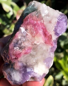 197g Anguria Naturale Colore Tormalina Cristallo Ghiaccio Trasparente Esemplare ie1924 - Foto 1 di 12