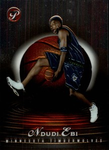 2003-04 Topps Pristine Timberwolves Basketball Card #177 Ndudi Ebi U /999