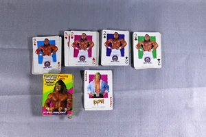 Vintage 1991 WWF Playing Cards Set Superstars Deck Ultimate Warrior - Hulk Hogan - Picture 1 of 20