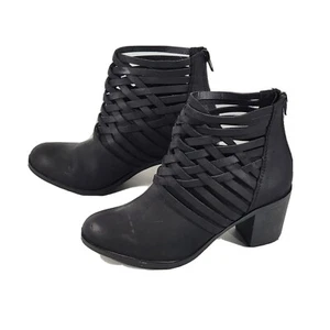Arizona Olympia schwarze Damenstiefel Memory Foam Rücken Reißverschluss gewebt - 6,5 M - Bild 1 von 8